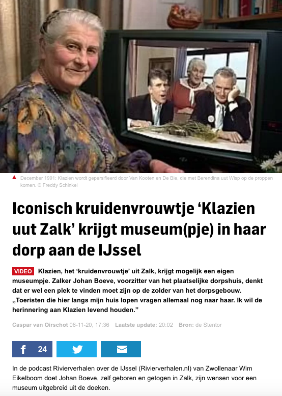 Stentor over museum Klazien 