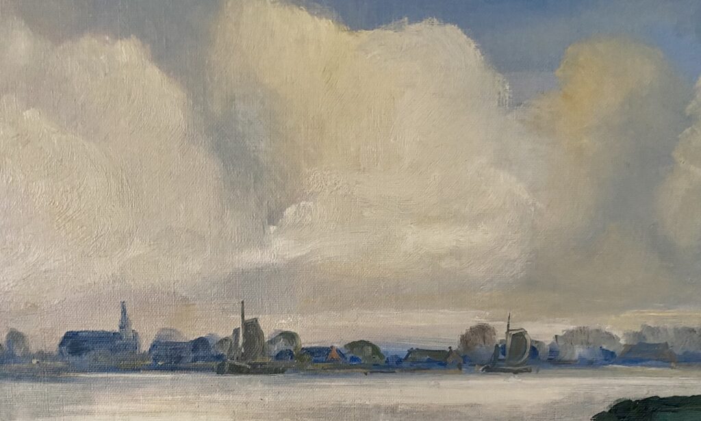 Jan Voerman zicht op Hattem 