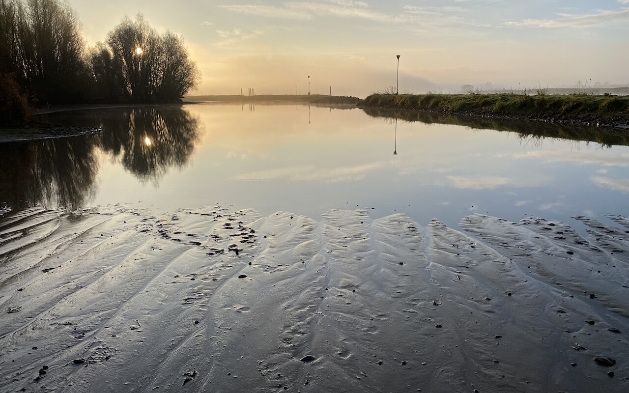 laag water in de IJssel 